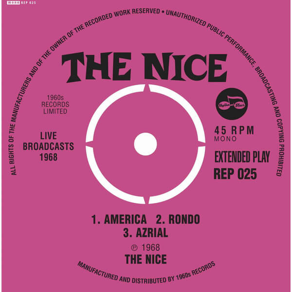 The Nice - Live Broadcasts 1968 EP - 7"