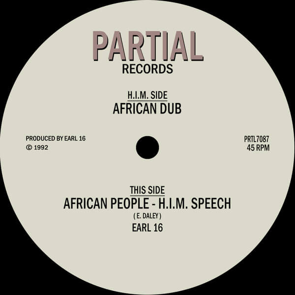 Earl 16 - African People – H.I.M. Speech - 7"
