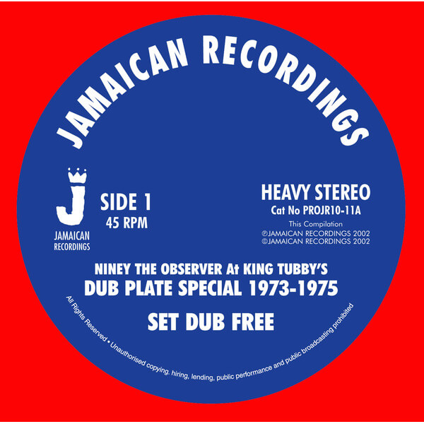 Niney the Observer - Set Dub Free / Dub Born Free - 10"