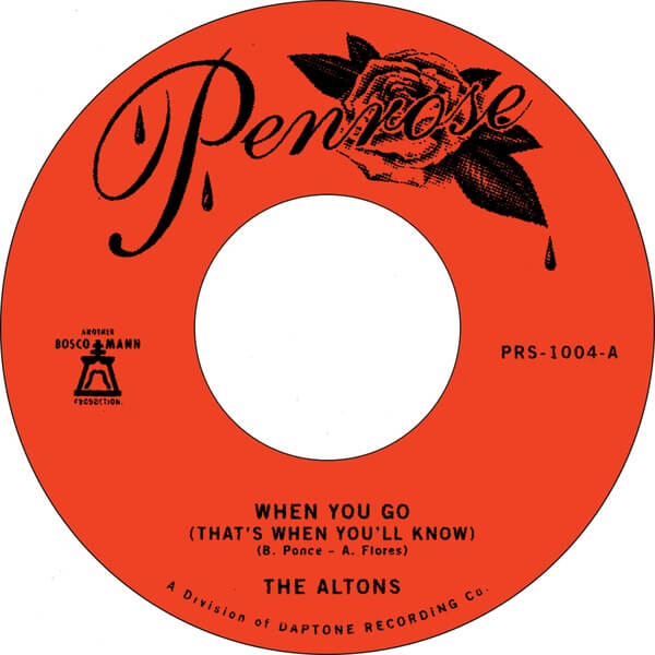 The Altons - When You Go (That’s WhenYou’ll Know) b / w Over & Over - 7"