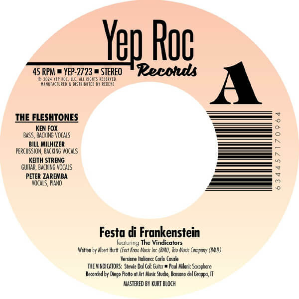 The Fleshtones - Festa di Frankenstein / The Dedication Song - 7"