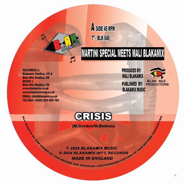 Martini Special meets Mali Blakamix - Crisis/Dub Crisis - 7"