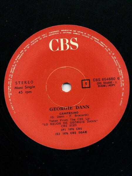 Georgie Dann - Campesino - Vinyl Maxi Single 12"