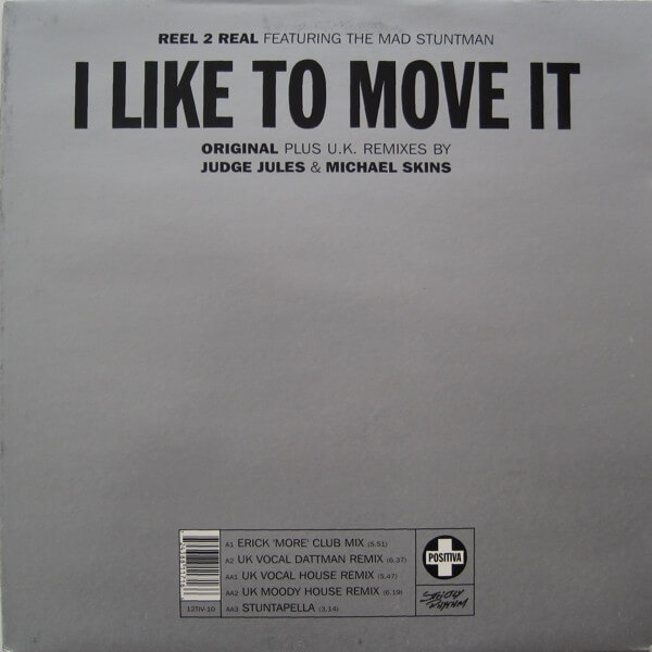 Reel 2 Real Featuring The Mad Stuntman - I Like To Move It - Vinyl Maxi Single 12"