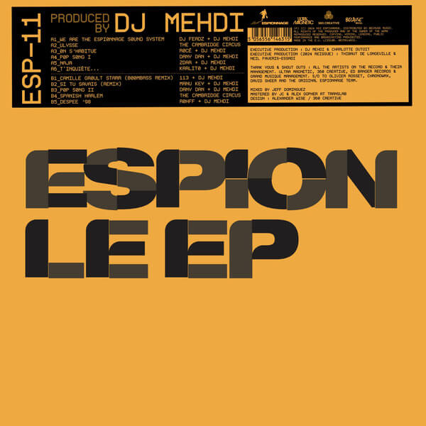 DJ MEHDI - Espion - LP