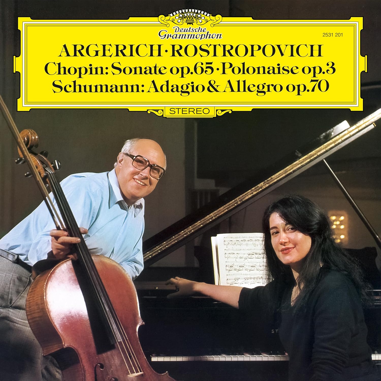 Martha Argerich & Mstislav Rostropovich - Chopin: Sonate Op.65; Schumann: Adagio - Vinyl LP