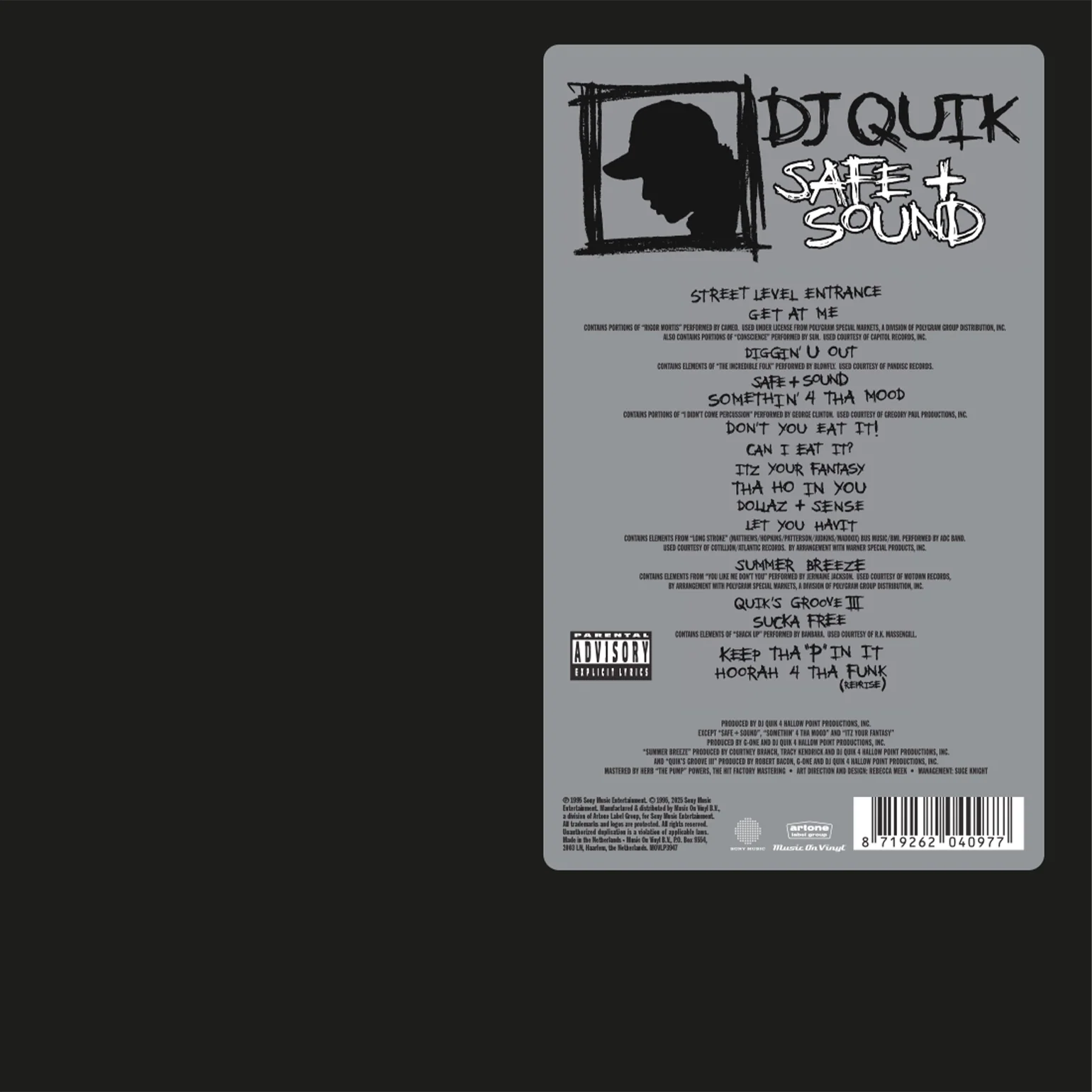 DJ Quik - Safe + Sound - Vinyl LP