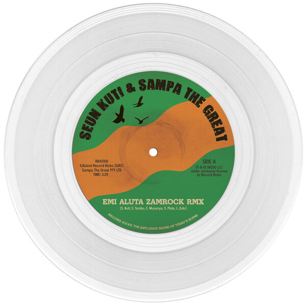 Seun Kuti, Egypt 80, & Sampa The Great - Emi Aluta Zamrock Remix / Emi Aluta 45 Edit - 7"