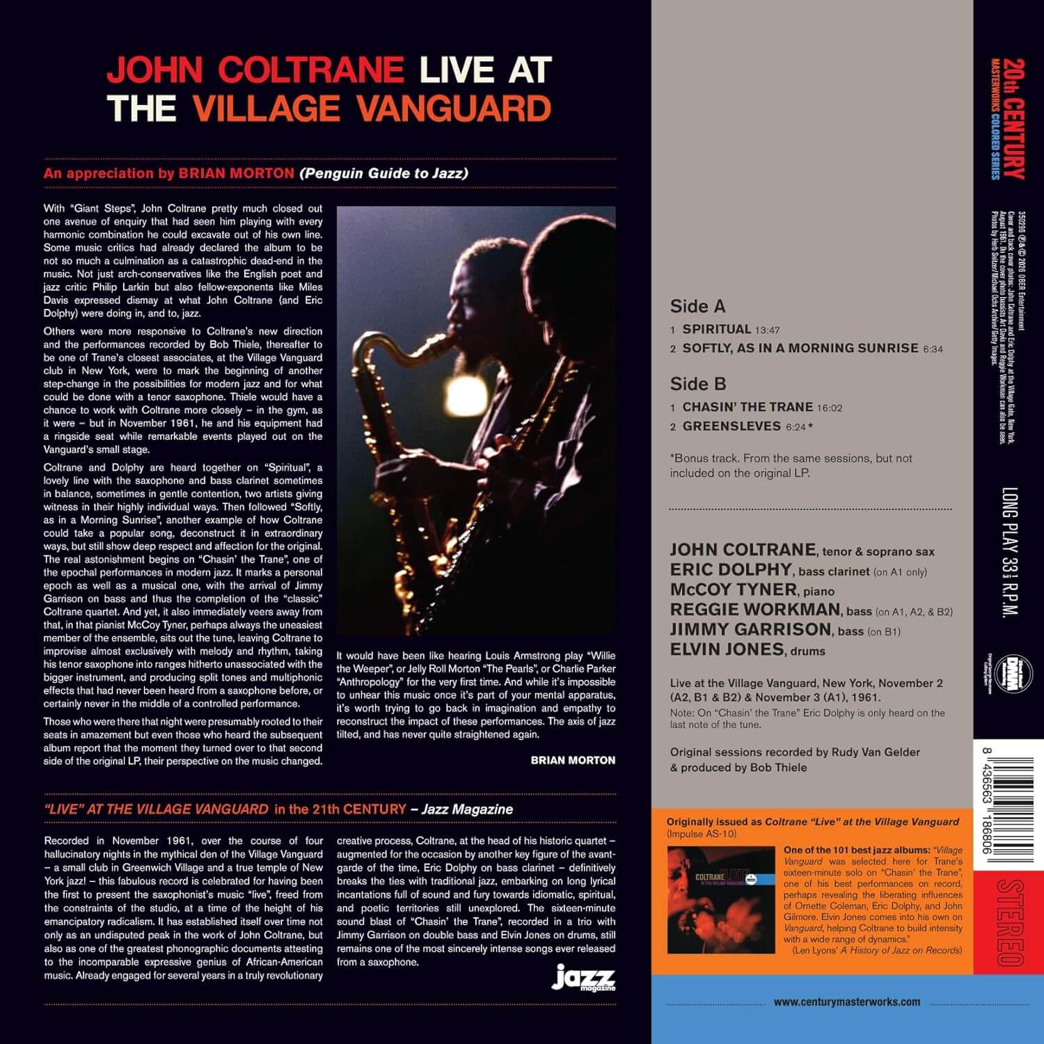 John Coltrane - Live At The Village Vanguard - Vinyl LP - Image 2