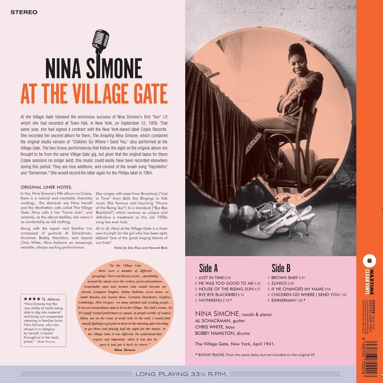 Nina Simone - At The Village Gate - Vinyl LP - Image 2