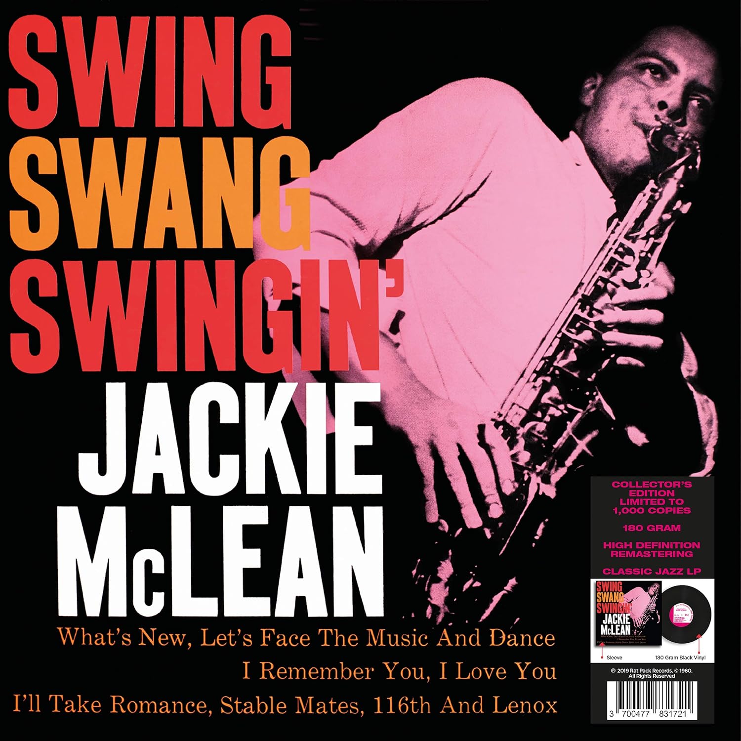 Jackie Mclean - Swing, Swang, Swingin' - Vinyl LP