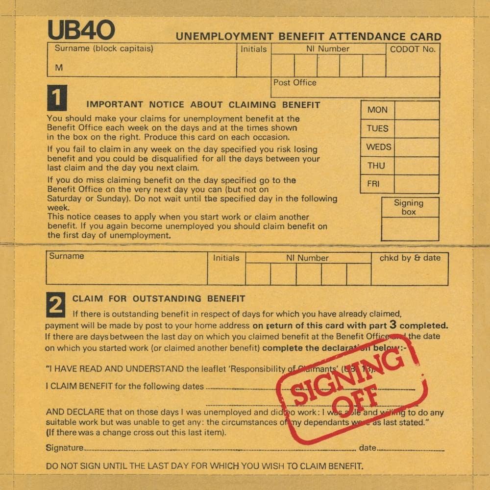 UB40 - Signing Off - Vinyl LP