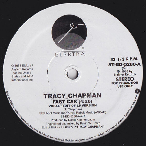 Tracy Chapman – Fast Car - 12'' Single