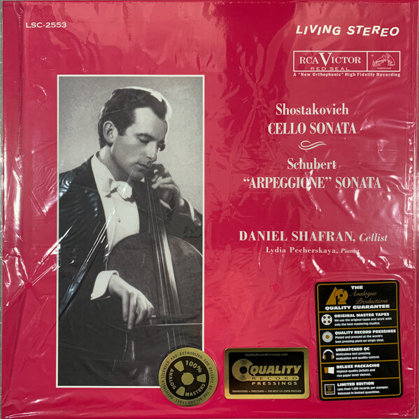 D. & Schube Shostakovich - Sonata For Cello And Piano, Op. 40 & Sonata Arpeggione - Vinyl LP