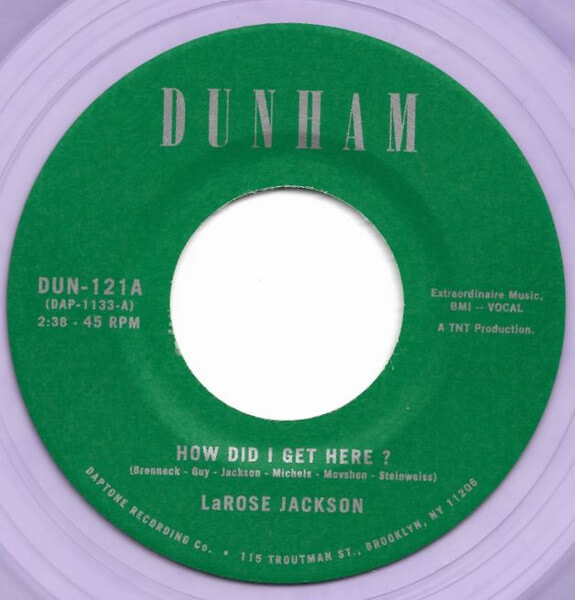 Larose Jackson - How Did I Get Here? B/w Instrumental - 12in