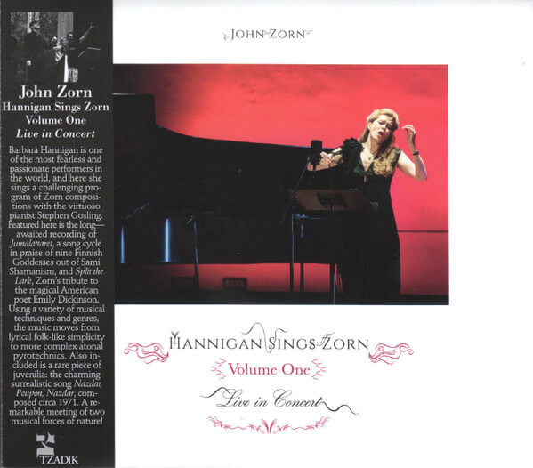 John & Barbara H... Zorn - Hannigan Sings Zorn Volume One - CD
