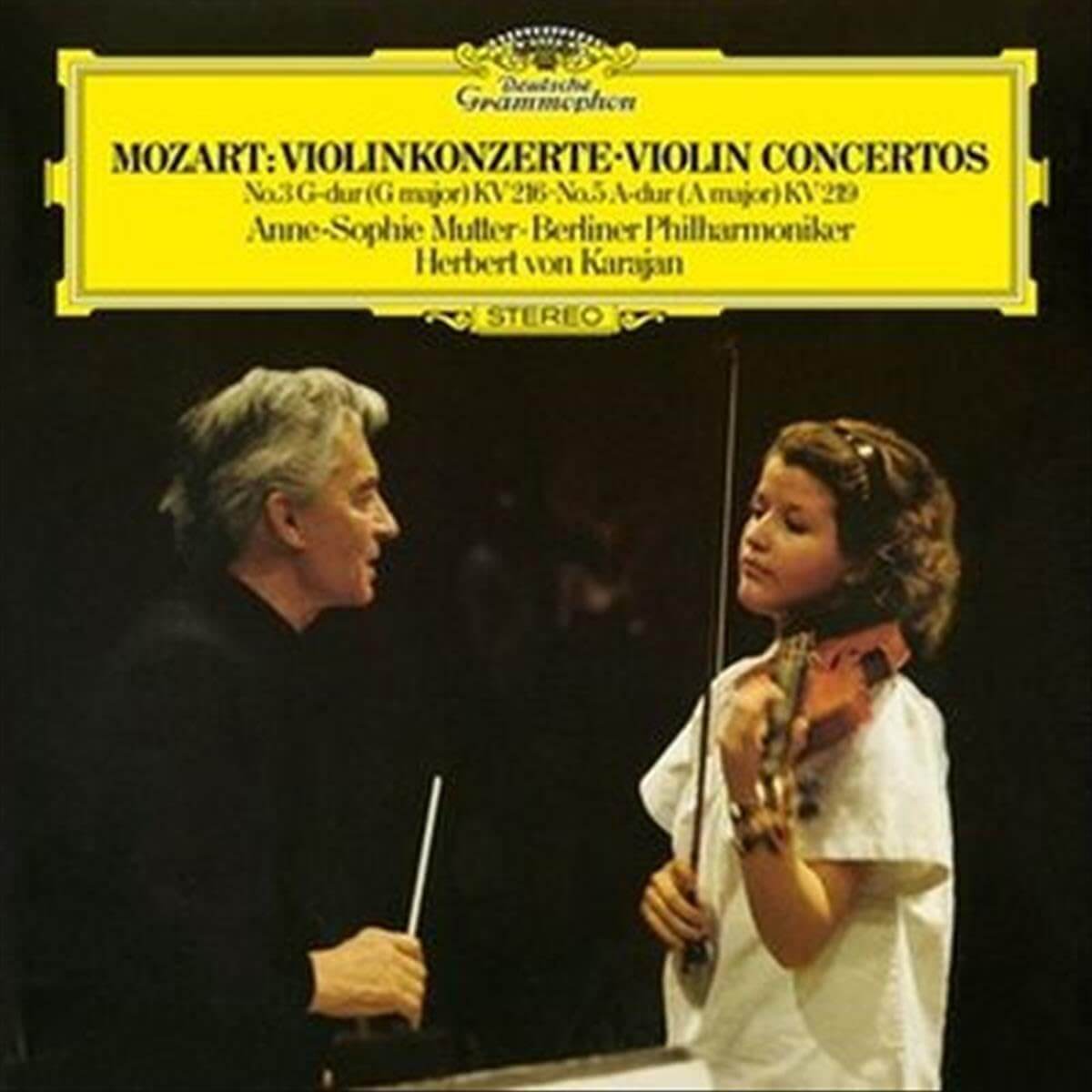 Anne-Sophie Mutter & Berliner Philharmoniker & Herbe - Mozart: Violin Concertos Nos. 3 & 5 - Vinyl LP