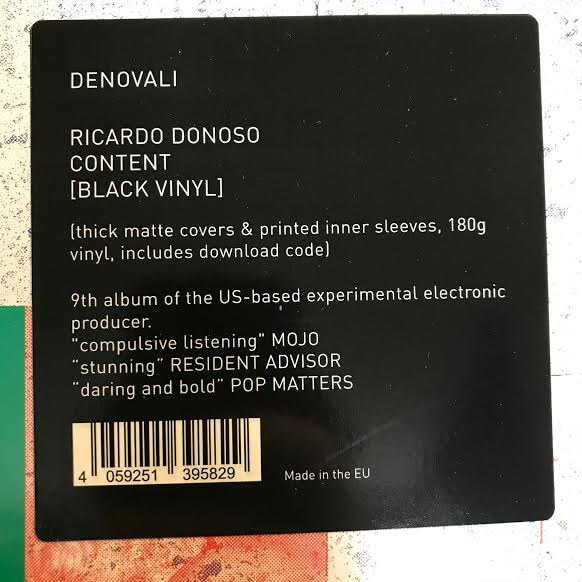 Ricardo Donoso - Content - Vinyl LP