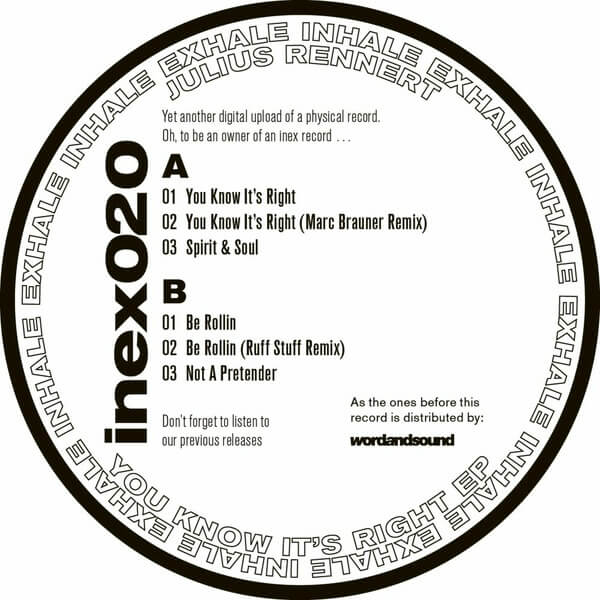 Julius Rennert - You Know It's Right - 12"