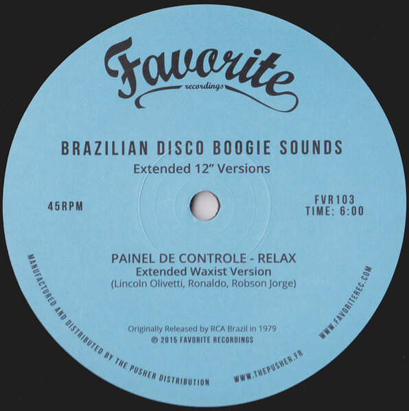 Various ‎– Brazilian Disco Boogie Sounds (Extended 12" Versions) - 12''