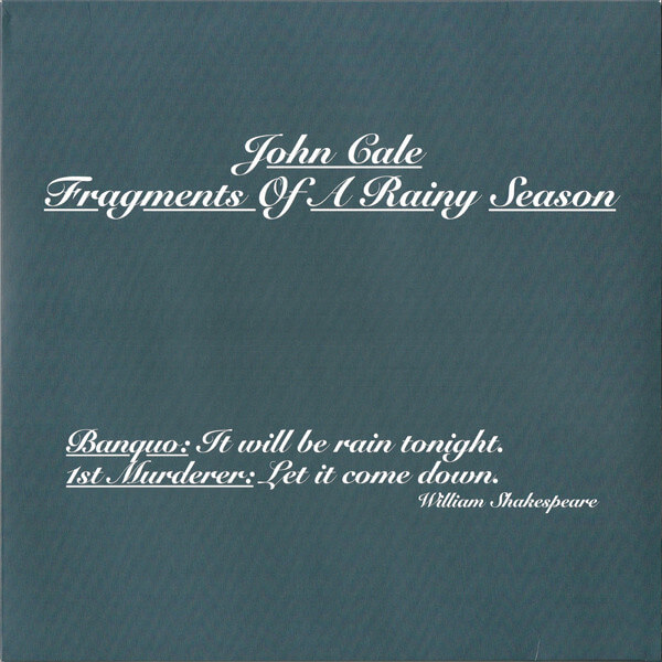 John Cale - Fragments of a Rainy Season - Vinyl LP