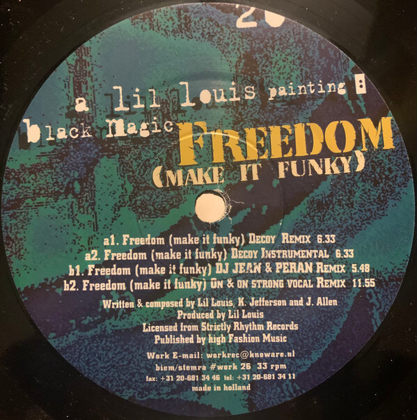Black Magic ‎– Freedom (Make It Funky) - Vinyl, 12"