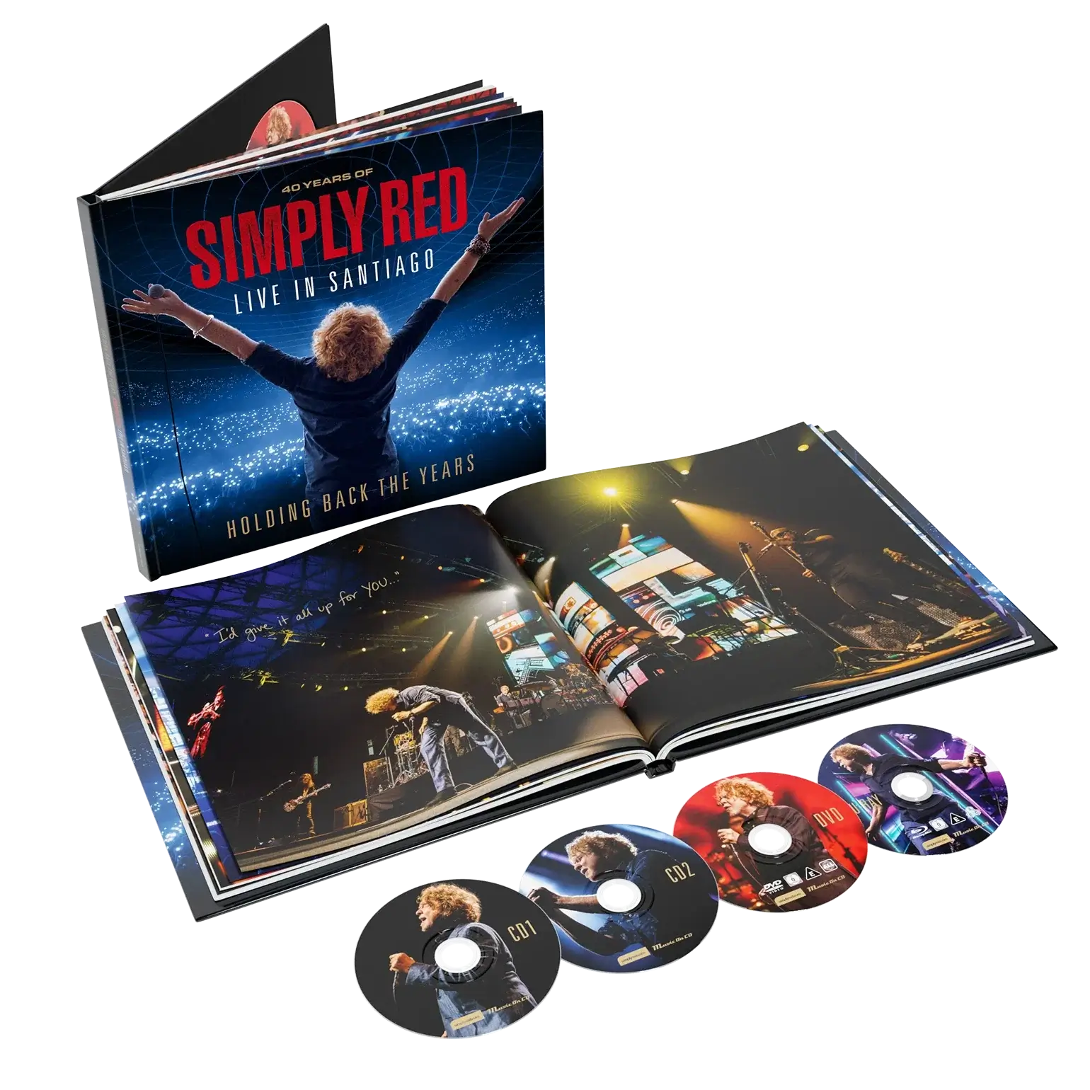 Simply Red - Holding Back the Years: Live in Santiago - CD + BD + DVD
