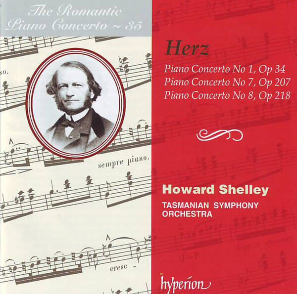 Howard & Tasm... Shelley - Herz: Piano Concertos Nos. 1, 7 & 8 (hyperion Roma - CD